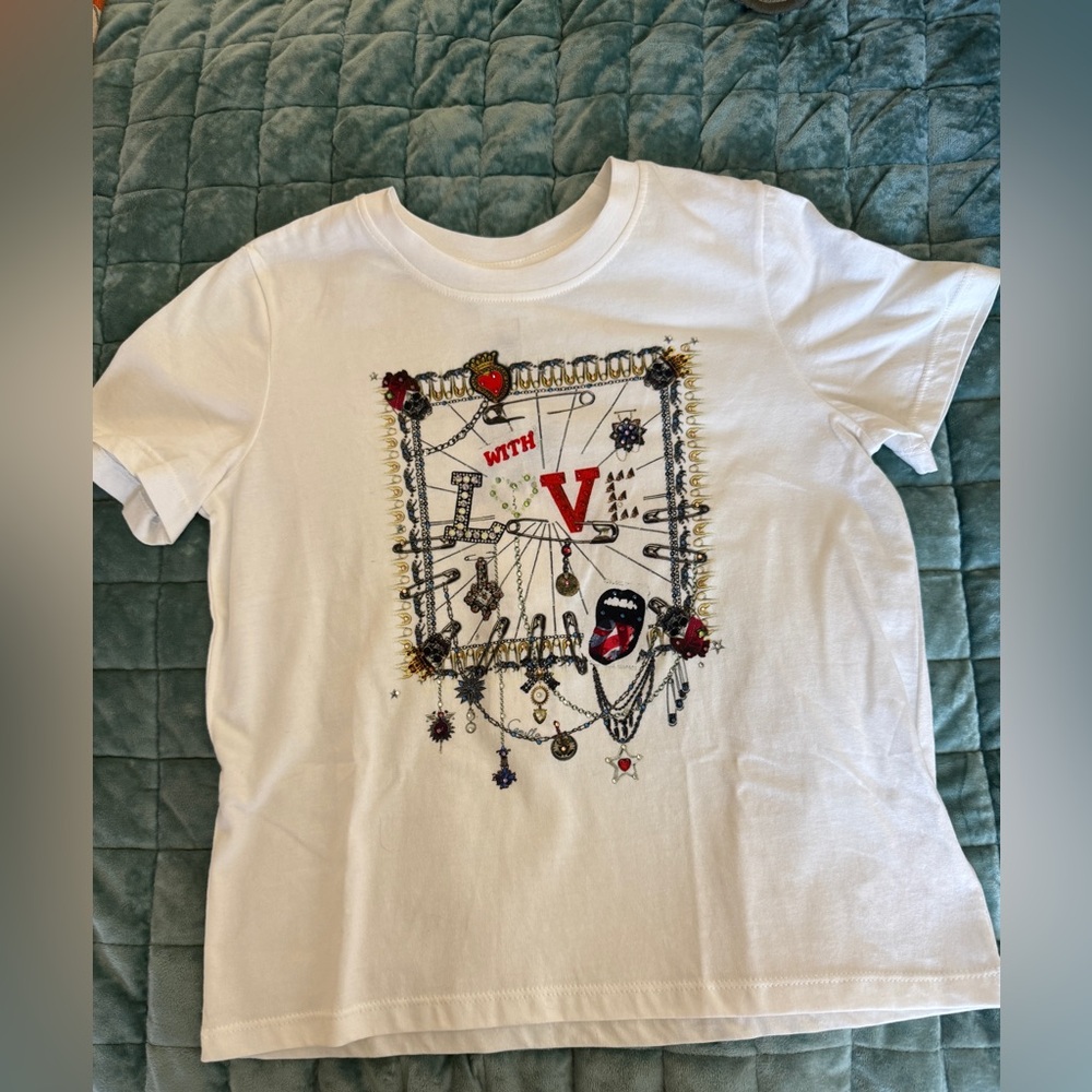 milla by Camilla London Calling White Graphic Tee